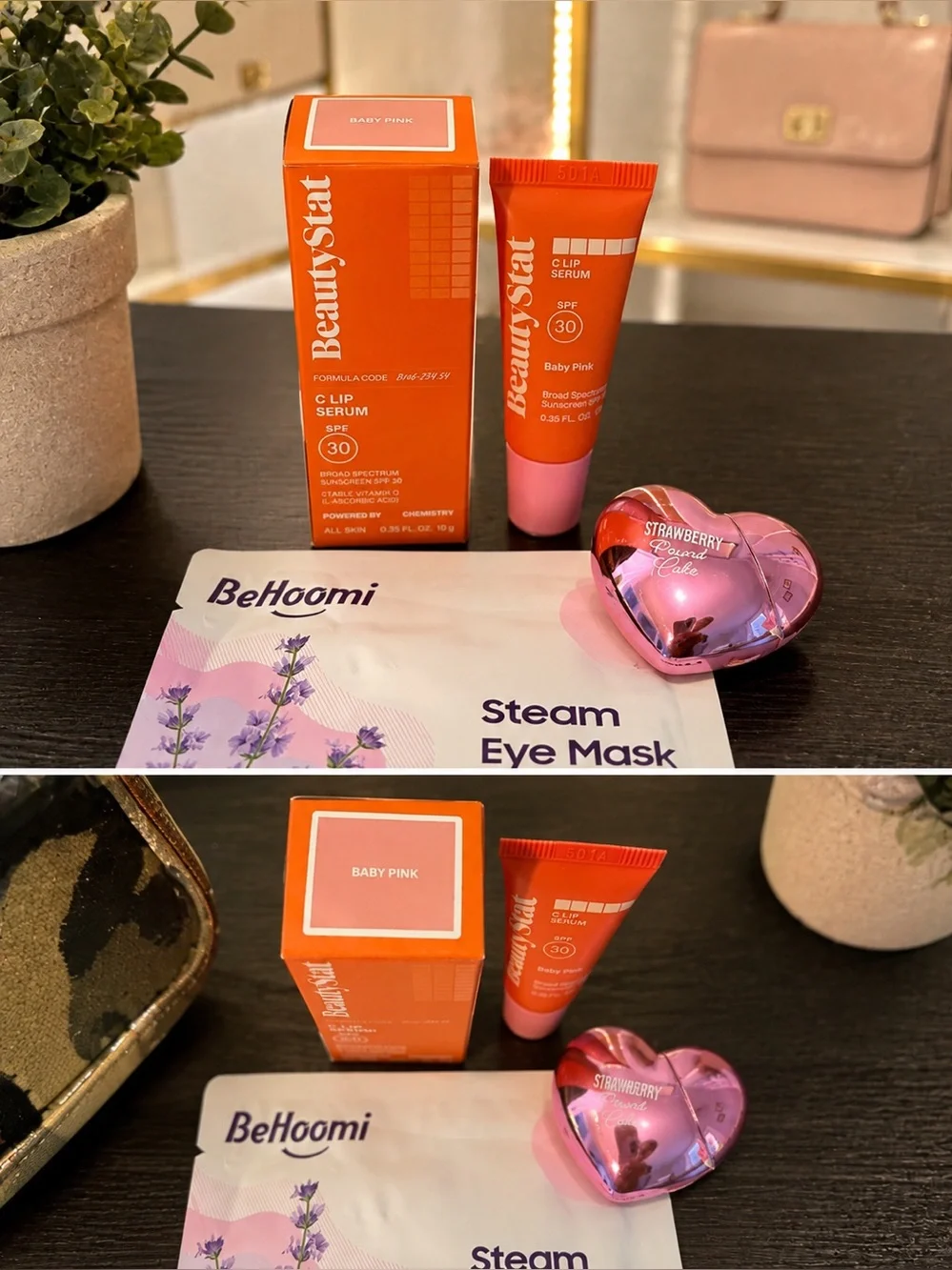 BeautyStat Baby Pink Lip Serum + Glam Squad Beauty & Self - Care Bundle